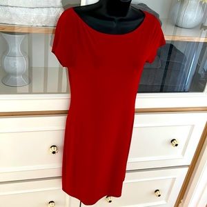 ABS Allen Schwartz fitted Red Dress for the Holidays Small